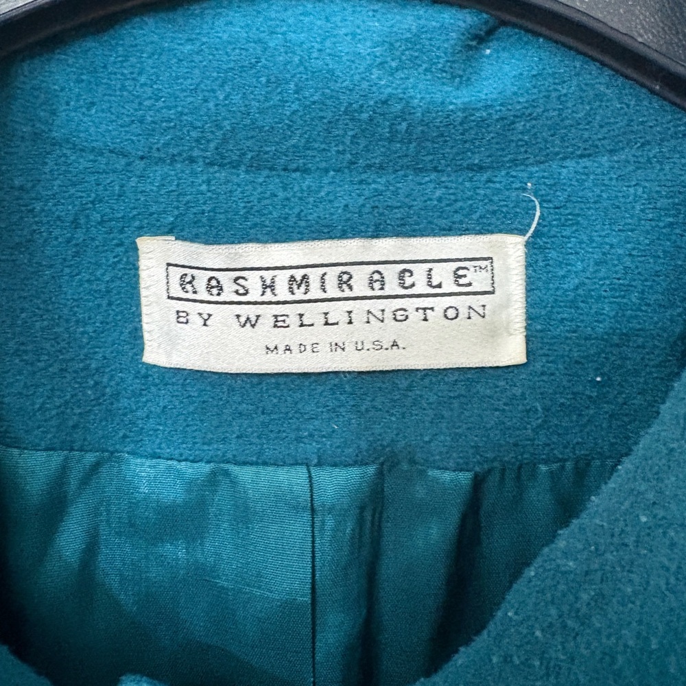 Vintage 60’s American Ladies Union Made Teal Peacoat - Picture 9 of 13